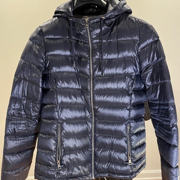 Andrew Marc-  Blue Puffer Jacket - Picture 1 of 3